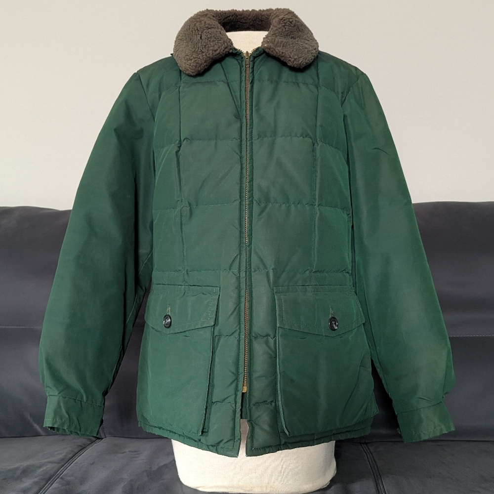 🔥 Vintage Eddie Bauer Goose Down Puffer Jacket with Sheerling Lining.